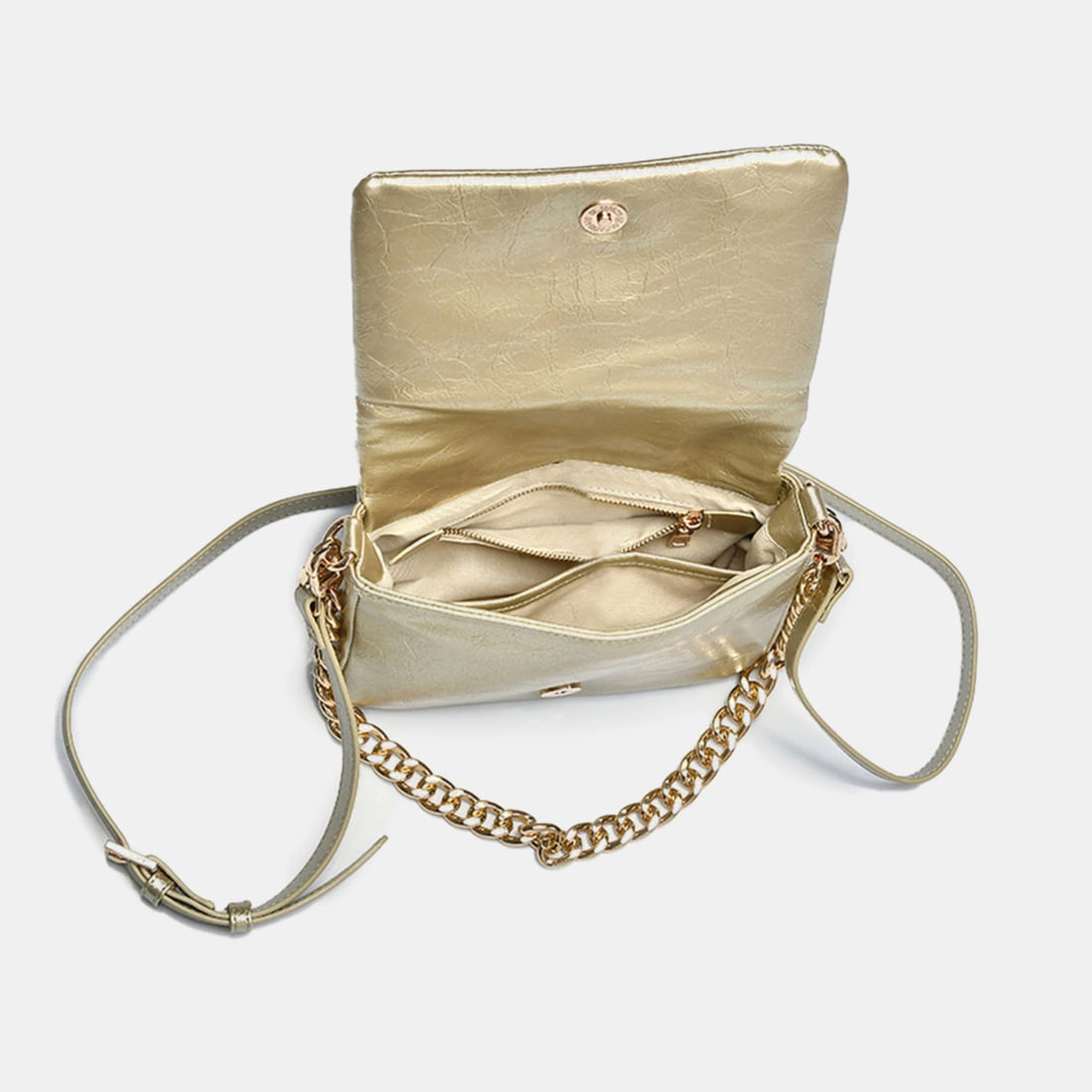 Bolsa Tiracolo Dourado