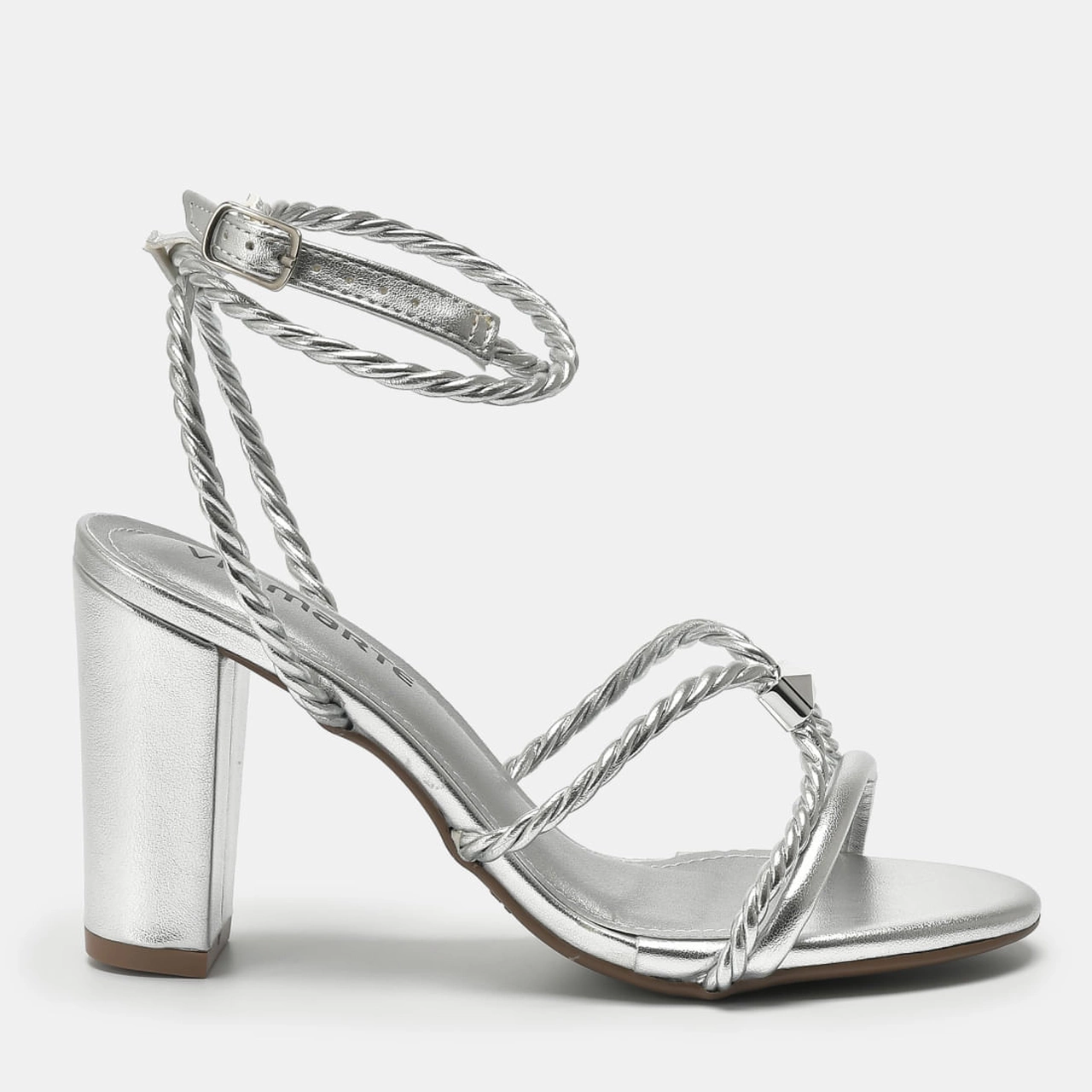 Sandália Social Prata