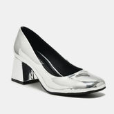 Sapato Scarpin Prata