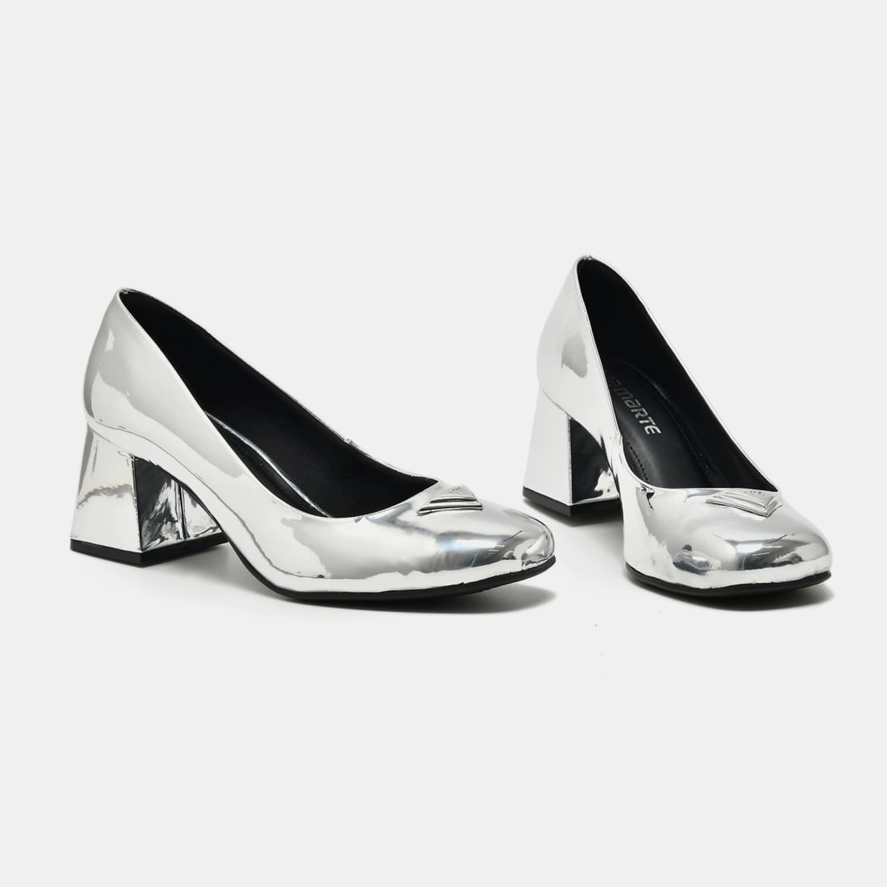 Sapato Scarpin Prata