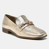 Sapato Loafer Dourado
