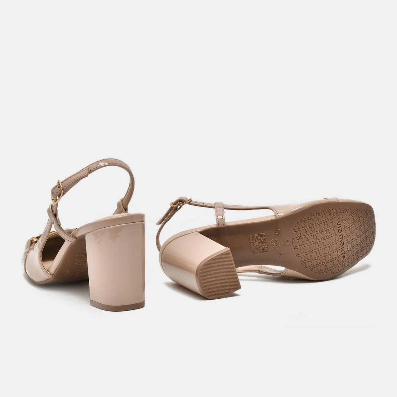 Sapato Slingback Bege