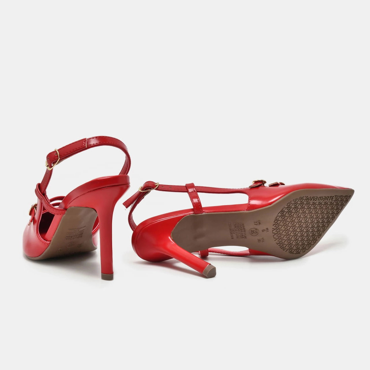 Sapato Slingback Vermelho