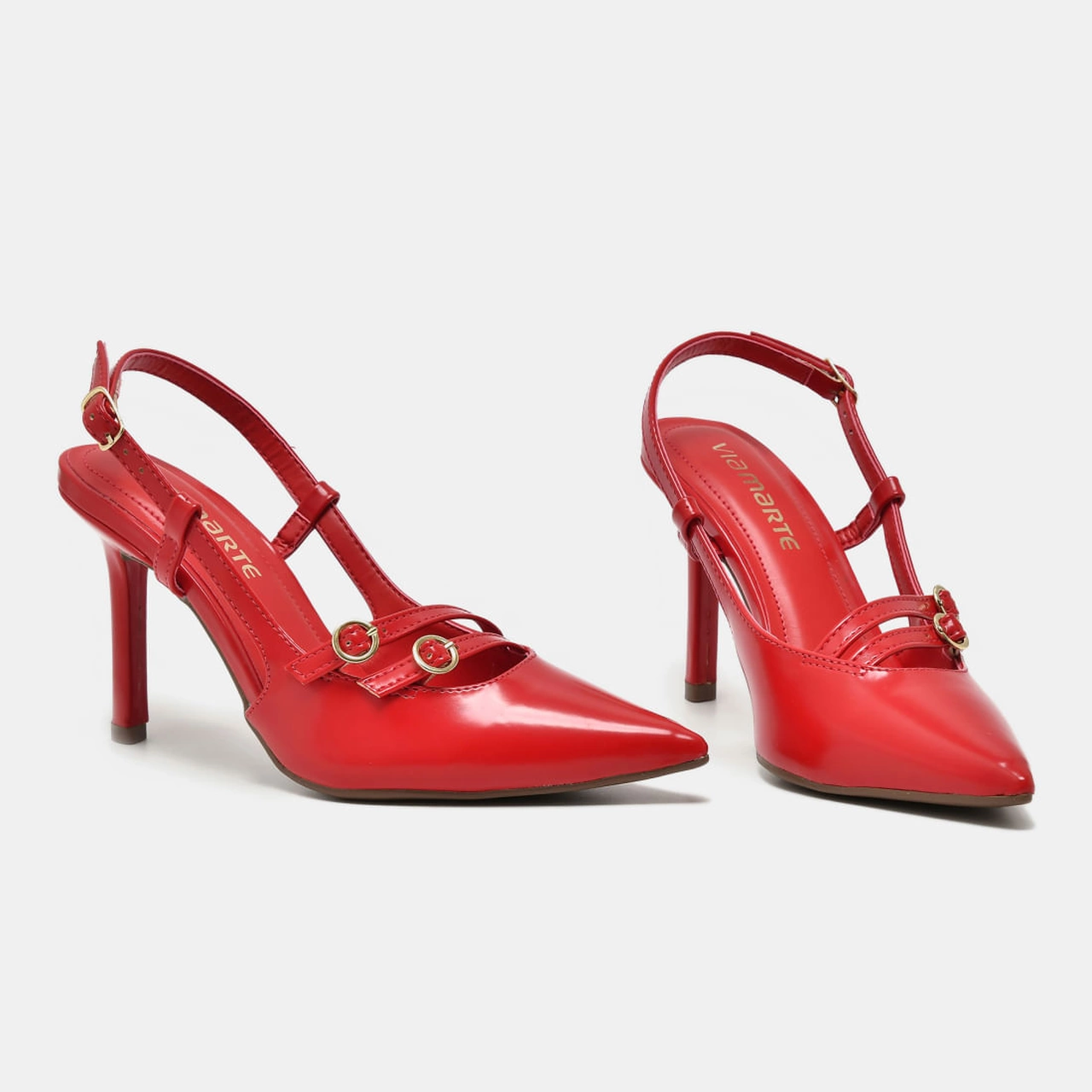 Sapato Slingback Vermelho