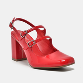Sapato Slingback Vermelho