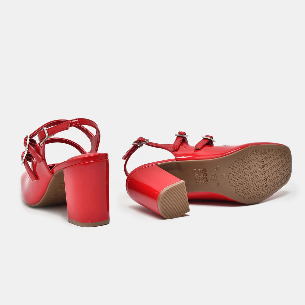 Sapato Slingback Vermelho
