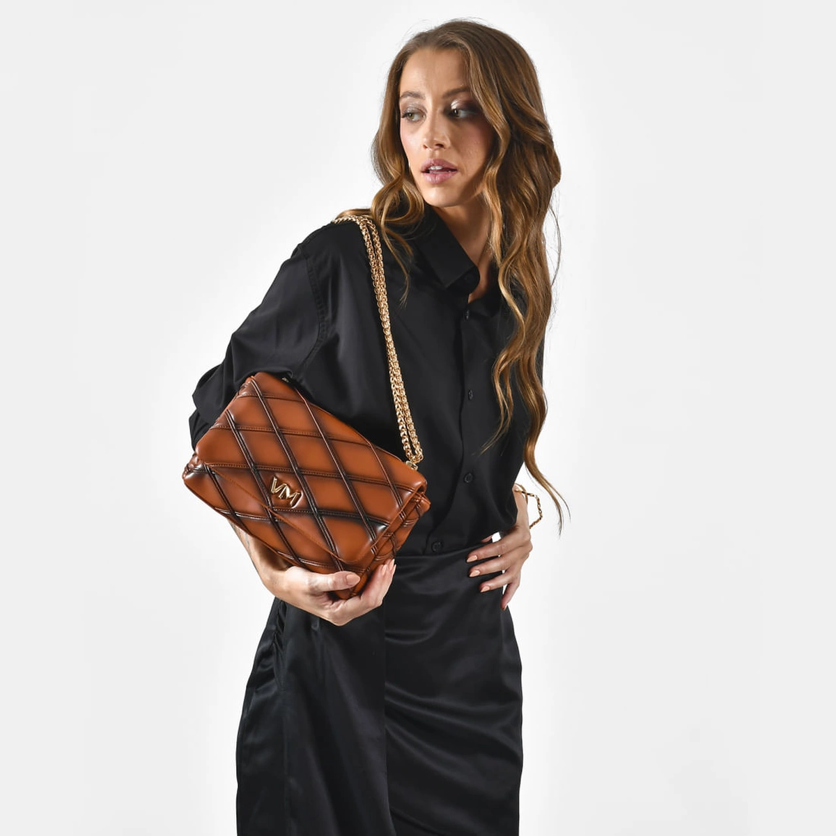 Bolsa Shoulder Marrom