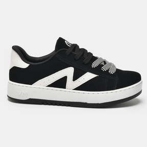 Tênis Casual Branco e preto