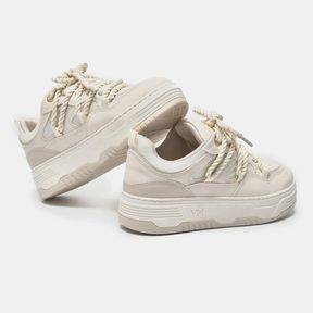 Tênis Street Bege e branco e off white