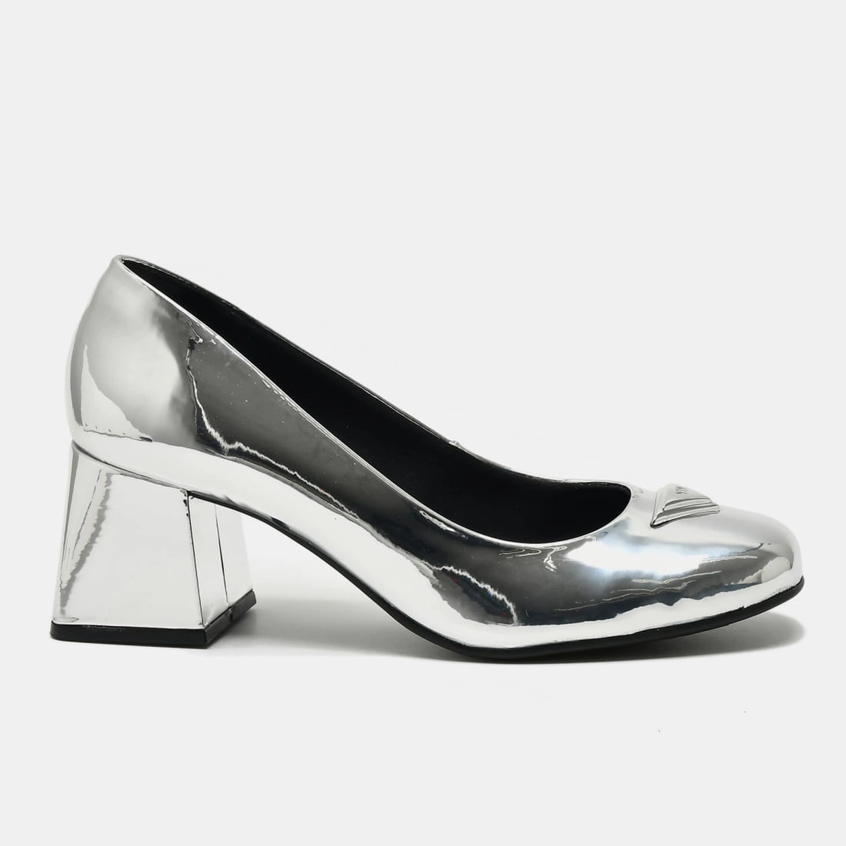 Sapato Scarpin Prata