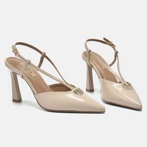 Sapato Scarpin Bege