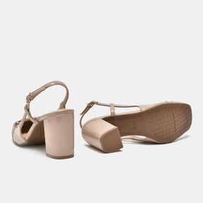 Sapato Slingback Bege