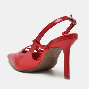 Sapato Slingback Vermelho