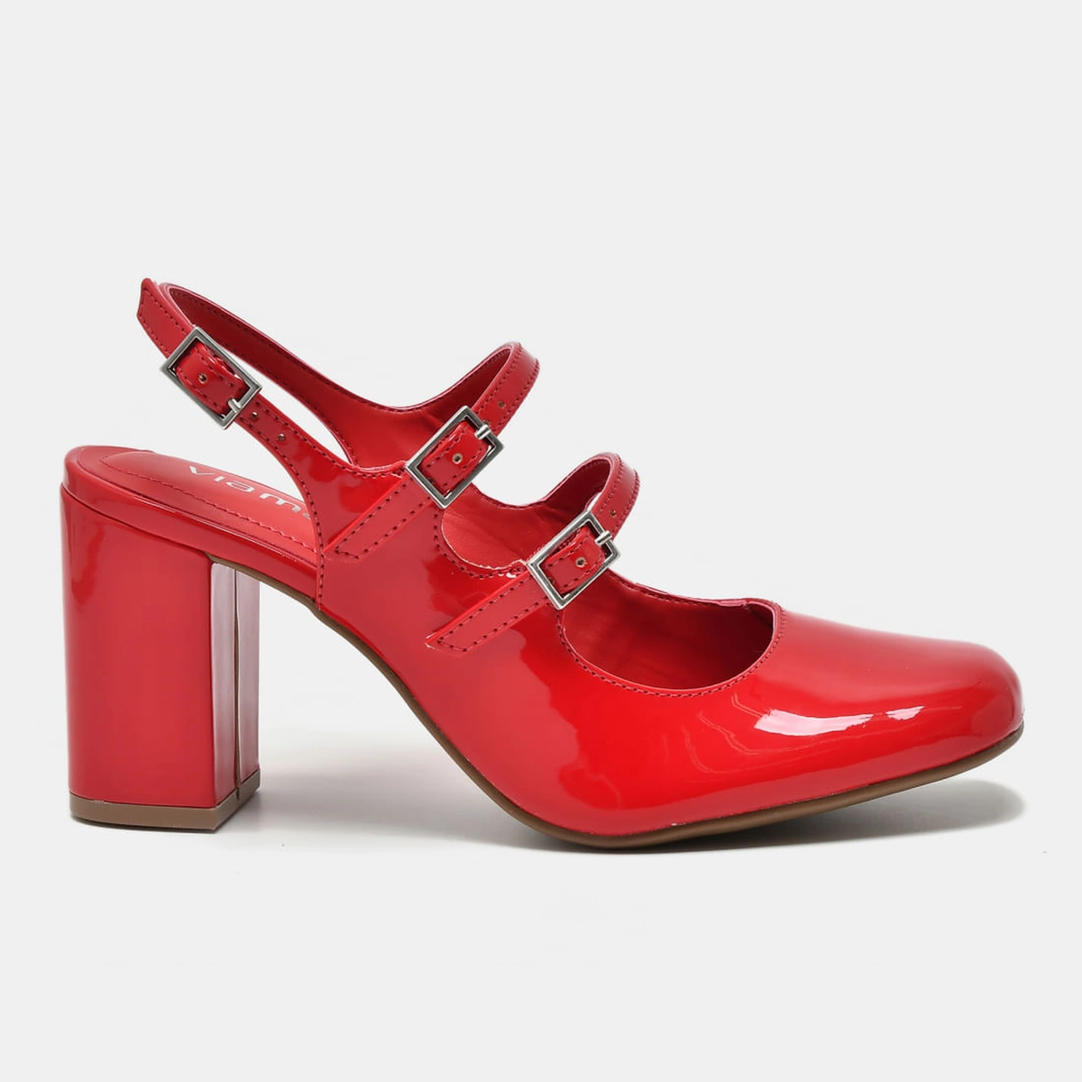 Sapato Slingback Vermelho